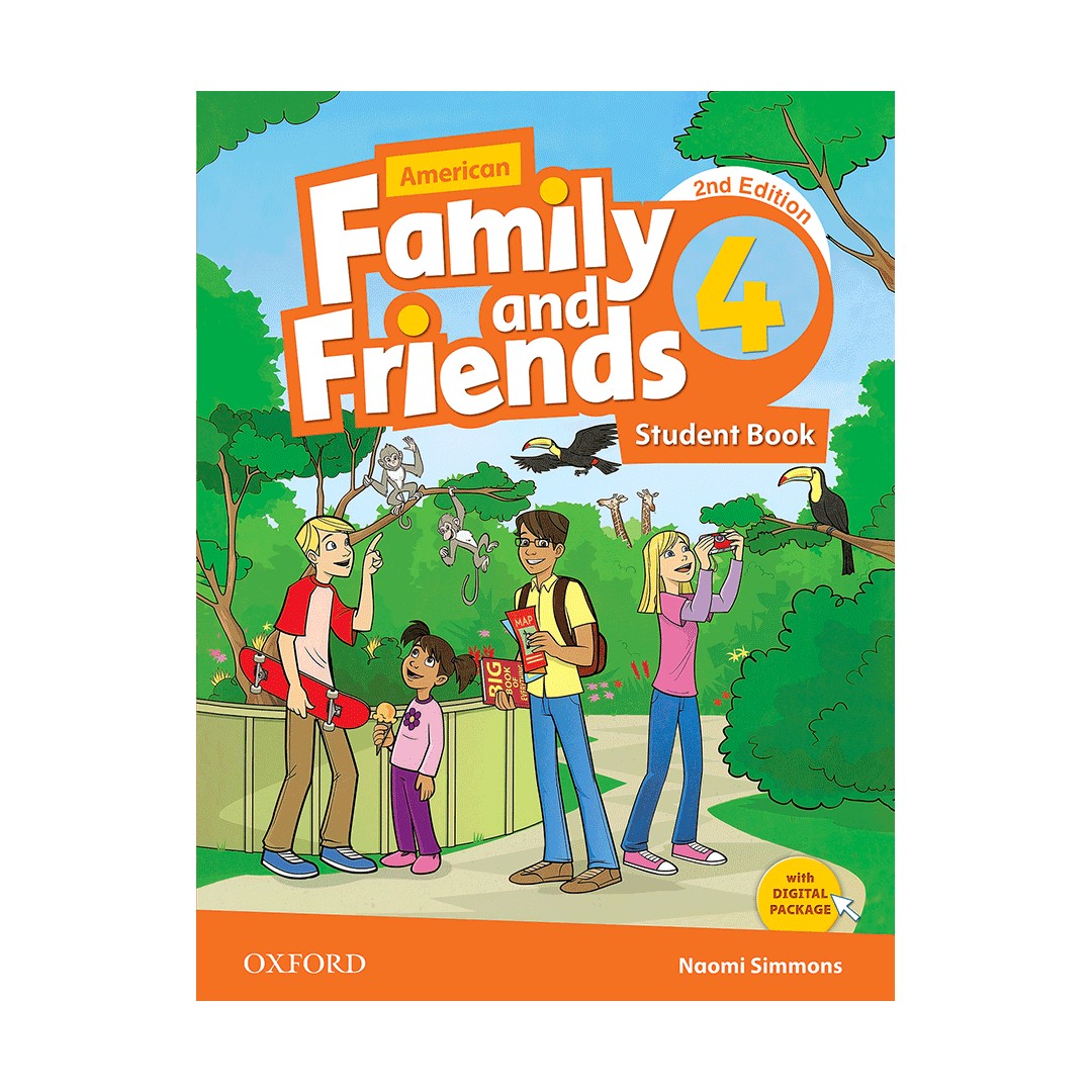 American Family and Friends 4 2nd SB+WB+DVD کتاب امریکن فامیلی اند فرندر 4 ( چاپ دوم )