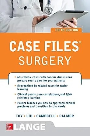 دانلود نسخه کامل کتاب Case Files® Surgery, Fifth Edition