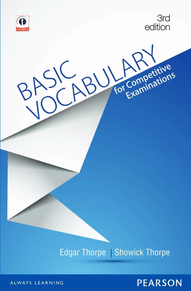کتاب Basic Vocabulary for Competitive Examinations نسخه انگلیسی PDF | Edgar ThorpE & Showick ThorpE