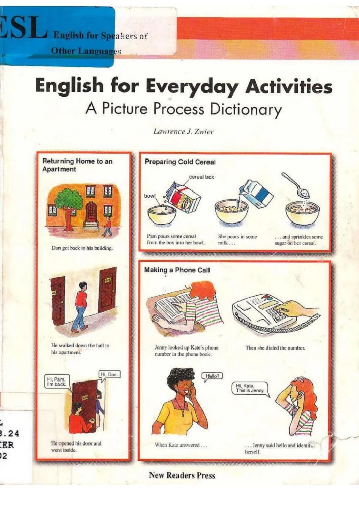 کتاب English for Everyday Activities (انگلیسی برای فعالیت‌های روزمره) نسخه انگلیسی PDF | لارنس جی. زوایر