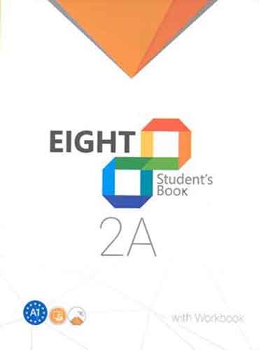 کتاب زبان اِیت eight ,students book + workbook: 2A