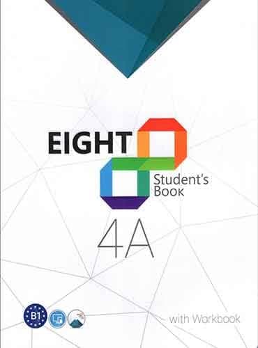 کتاب زبان اِیت eight ,students book + workbook: 4A