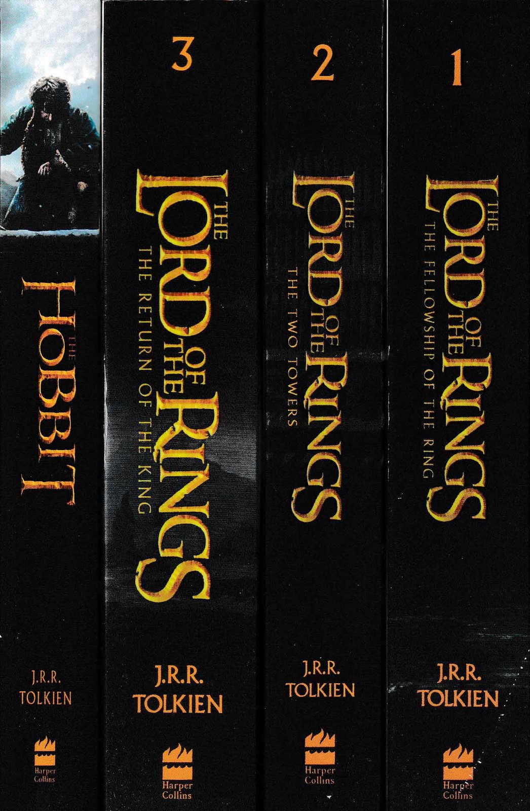 مجموعه 4 جلدی رمان انگلیسی THE LORD OF THE RINGS و THE HOBBIT