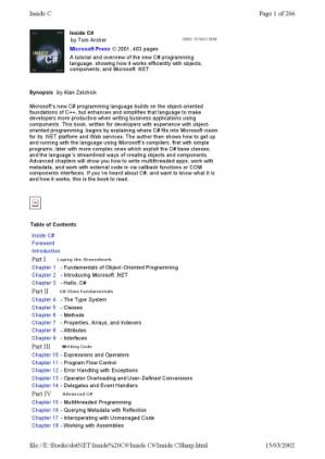 دانلود کتاب Inside C