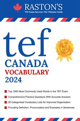 کتاب TEF Canada Vocabulary – 1000 Essential Words for Success in TEF 2024