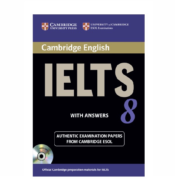کتاب زبان IELTS Cambridge 8 همراه با CD - آرادبوک