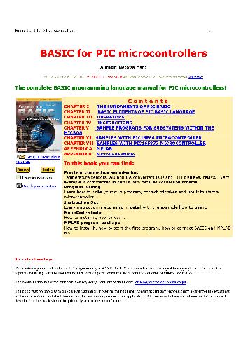 دانلود کتاب Basic for PIC Microcontrollers