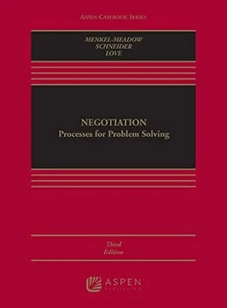 دانلود نسخه کامل کتاب زبان اصلی Negotiation: Processes for Problem Solving (Aspen Casebook Series)