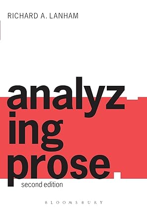 دانلود کتاب Analyzing Prose (2nd Edition) BY Lanham
