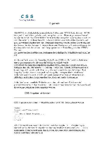 دانلود نسخه کامل کتاب CSS. Cascading Style-Sheets
