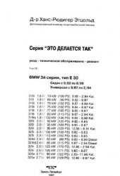 دانلود کتاب BMW 3-й серии, тип E30. Седан с 9/82 по 8/90. Универсал 9/87 2/94