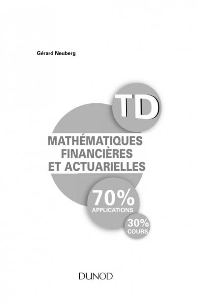 دانلود کتاب TD Mathematiques financieres