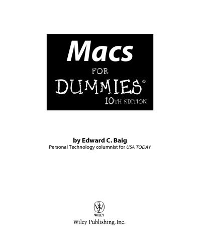 دانلود کتاب Macs For Dummies, 10th Edition (For Dummies (Computer Tech))