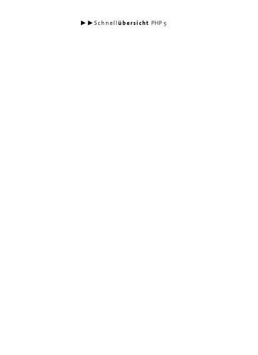 دانلود کتاب Schnellubersicht PHP 5