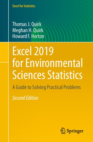 دانلود کتاب Excel 2019 for Environmental Sciences Statistics: A Guide to Solving Practical Problems