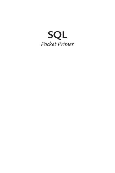 دانلود کتاب SQL Pocket Primer