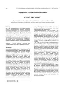 دانلود کتاب Simulator for Network Reliability Estimation