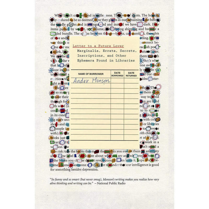 کتاب Letter to a Future Lover اثر Ander Monson انتشارات Graywolf Press