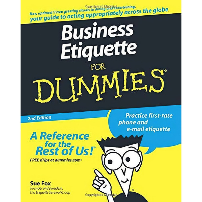 کتاب Business Etiquette For Dummies اثر Sue Fox انتشارات For Dummies