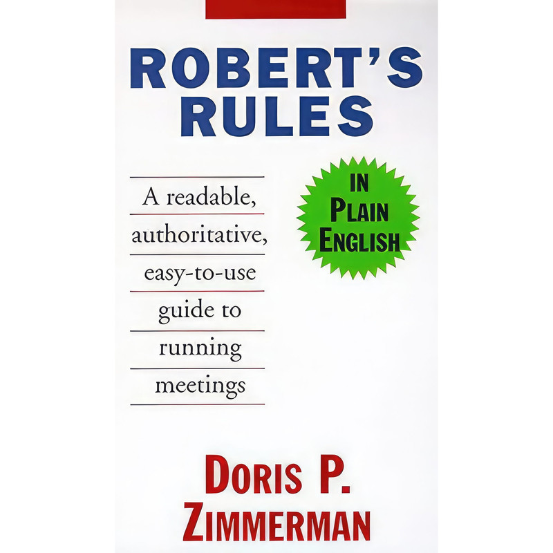 کتاب Robert Rules in Plain English اثر Doris P. Zimmerman انتشارات Collins Reference