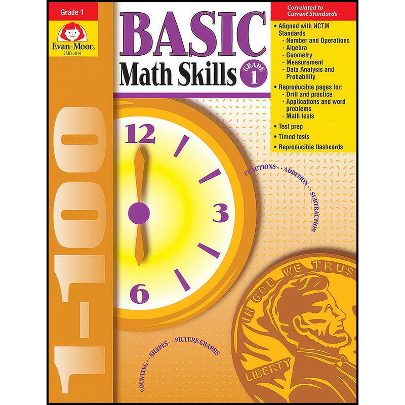کتاب Basic Math Skills, Grade 1 اثر Evan Moor انتشارات Evan-Moor Educational Publishers
