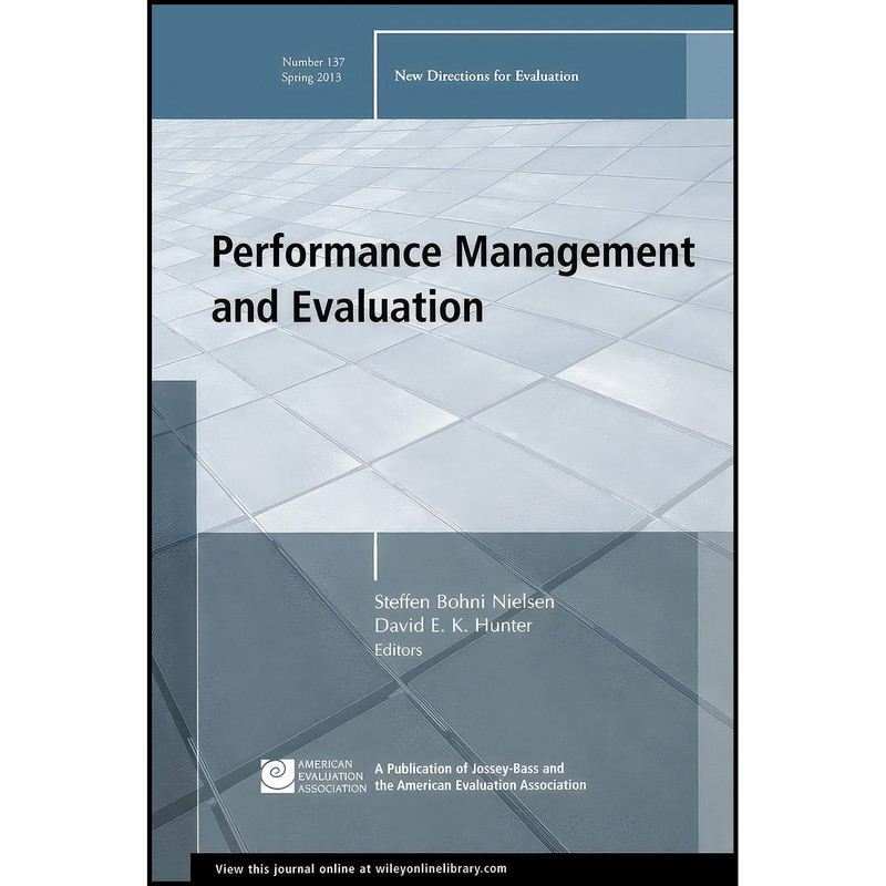 کتاب Performance Management and Evaluation اثر جمعی از نویسندگان انتشارات Jossey-Bass