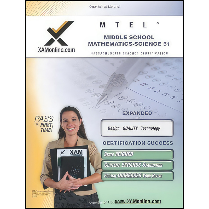 کتاب MTEL Middle School Mathematics/Science 51 Teacher Certification Test Prep Study Guide  اثر Sharon Wynne انتشارات XAMOnline.com