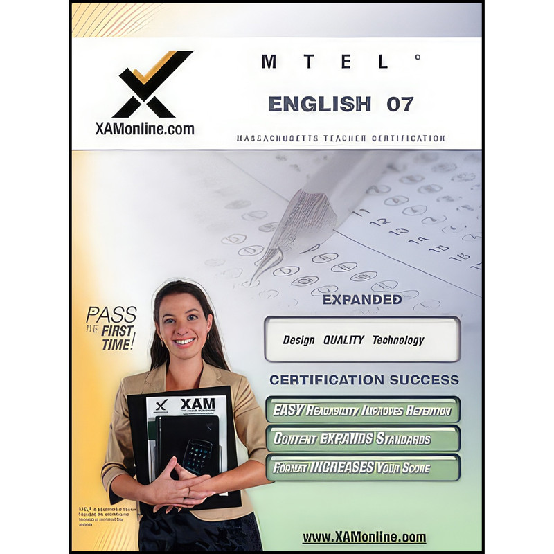 کتاب MTEL English 07 Teacher Certification Test Prep Study Guide  اثر Sharon A Wynne انتشارات XAMOnline.com