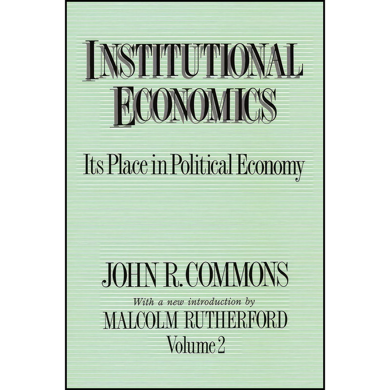کتاب Institutional Economics  اثر Malcolm Rutherford انتشارات بله