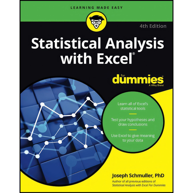 کتاب Statistical Analysis with Excel For Dummies  4th Edition اثر Joseph Schmuller انتشارات For Dummies