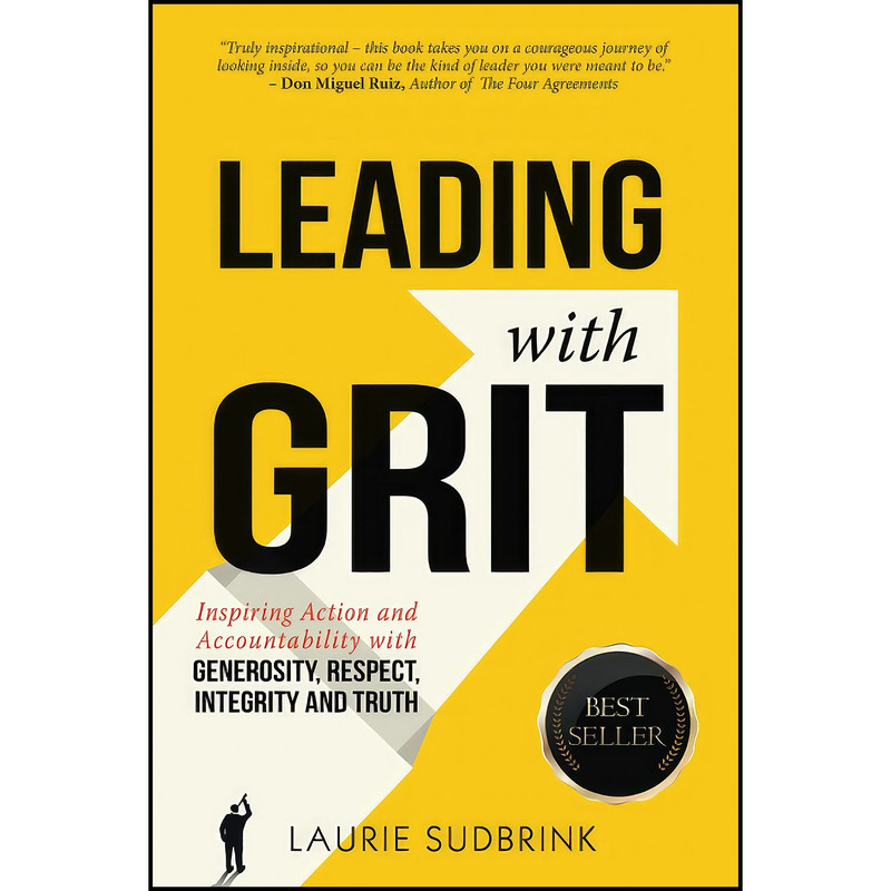 کتاب Leading with GRIT اثر Laurie Sudbrink انتشارات بله