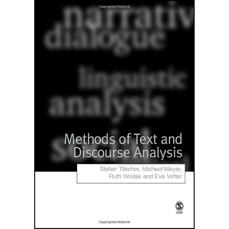 کتاب Methods of Text and Discourse Analysis اثر جمعي از نويسندگان انتشارات SAGE Publications Ltd