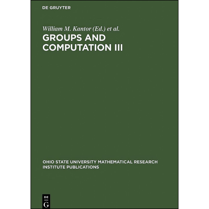 کتاب Groups and Computation اثر جمعي از نويسندگان انتشارات De Gruyter