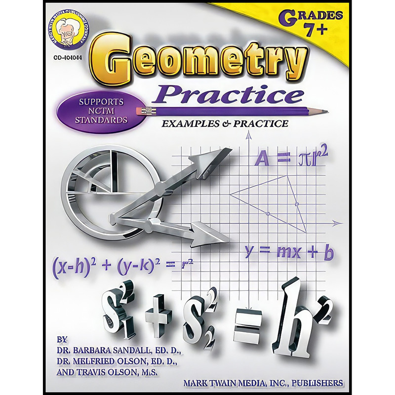 کتاب Geometry Practice, Grades 7 اثر جمعي از نويسندگان انتشارات Mark Twain Media