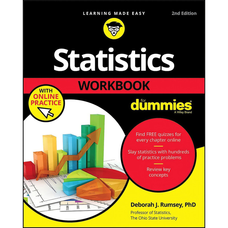 کتاب Statistics Workbook For Dummies with Online Practice اثر Deborah J. Rumsey انتشارات For Dummies