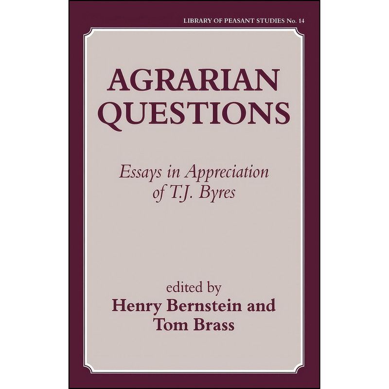 کتاب Agrarian Questions اثر Henry Bernstein and Tom Brass انتشارات تازه ها