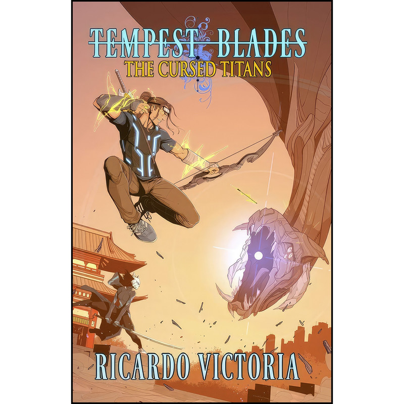 کتاب The Cursed Titans اثر Ricardo Victoria انتشارات Shadow Dragon Press