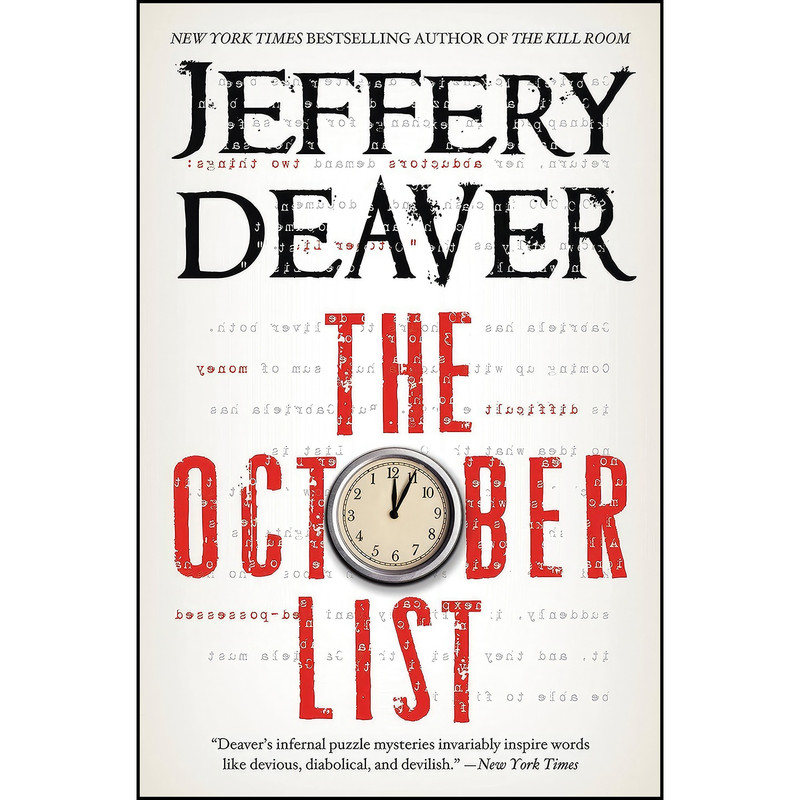 کتاب The October List اثر Jeffery Deaver انتشارات Grand Central Publishing