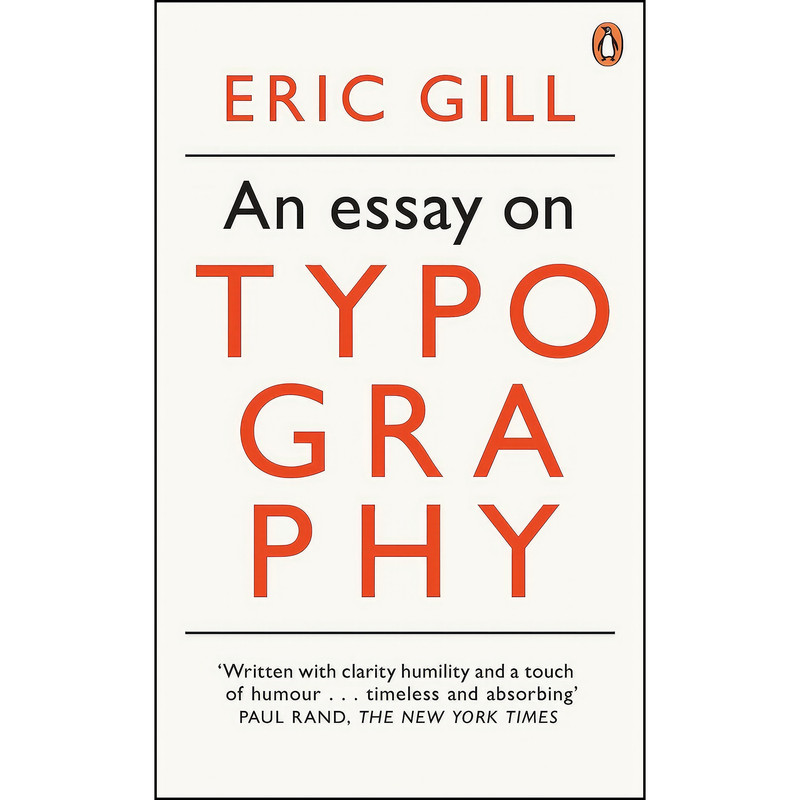 کتاب An Modern Classics an Essay on Typography اثر Eric Gill انتشارات Penguin Classic