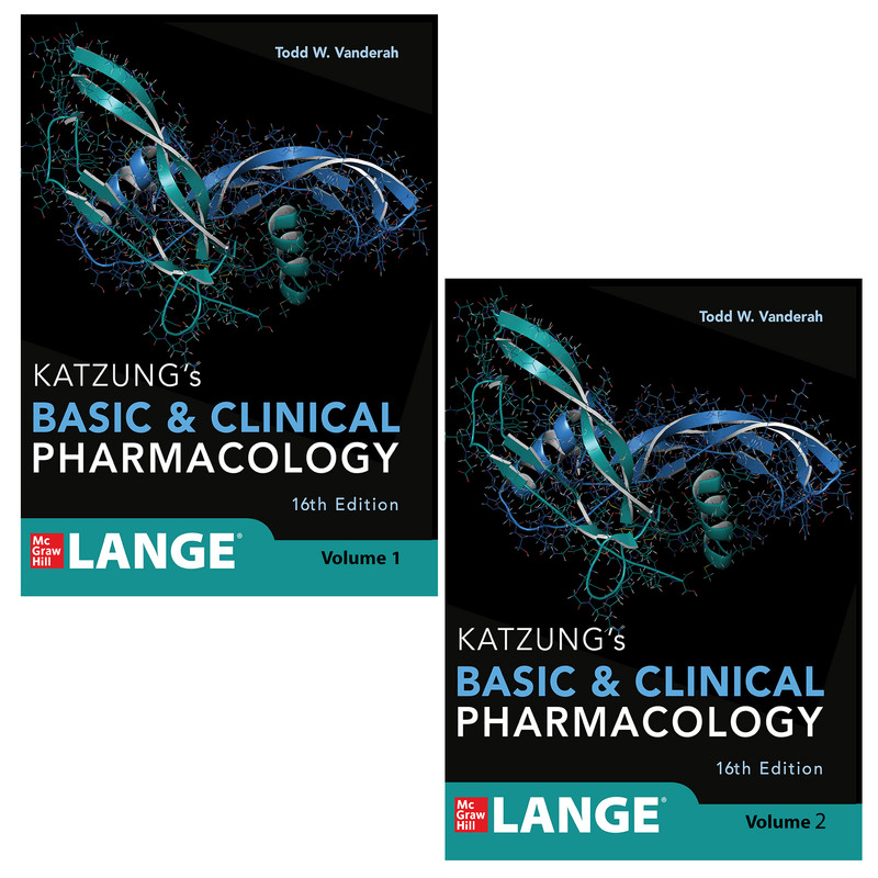 کتاب Katzung's Basic and Clinical Pharmacology 2024 اثر Todd W. Vanderah انتشارات مک گراهیل 2 جلدی