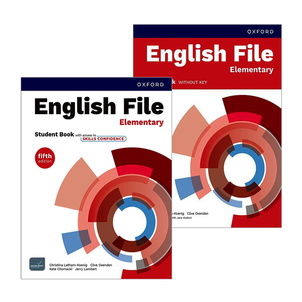 کتاب English File Elementary 5th Edition اثر جمعی از نویسندگان انتشارات آکسفورد 2 جلدی