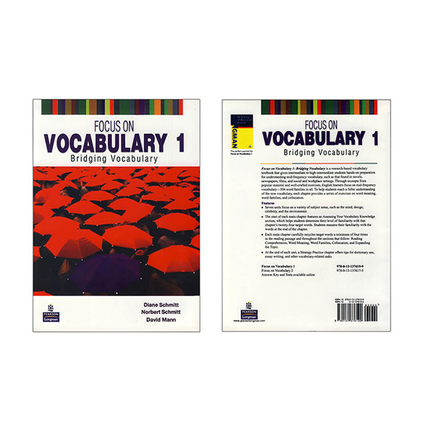 کتاب Focus On Vocabulary 1: Bridging Vocabulary اثر جمعی از نویسندگان انتشارات Pearson دو جلدی