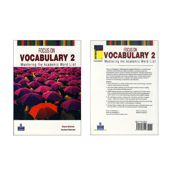 کتاب Focus On Vocabulary 2: Bridging Vocabulary اثر جمعی از نویسندگان انتشارات Pearson دو جلدی