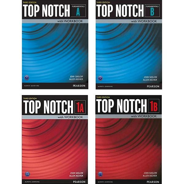 کتاب Top Notch 3rd اثر  Allen Ascher انتشارات Pearson چهار جلدی