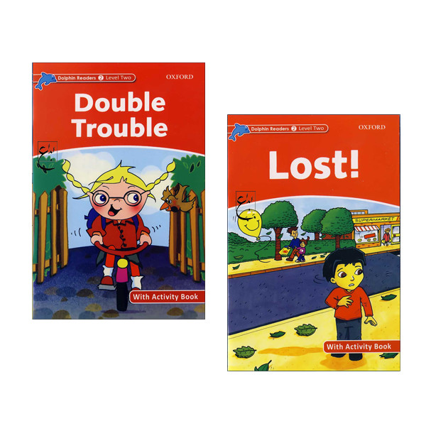 کتاب Dolphin Readers Level 2 Double Trouble_Lost اثر جمعی از نویسندگان انتشارات ابداع 2 جلدی