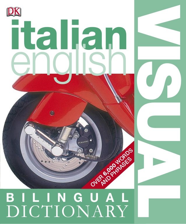 کتاب زبان Bilingual visual dictionary italian - english
