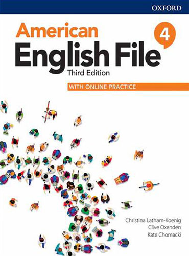 کتاب امریکن انگلیش فایل چهار ویرایش سوم American English File 3rd 4 SB+WB+DVD