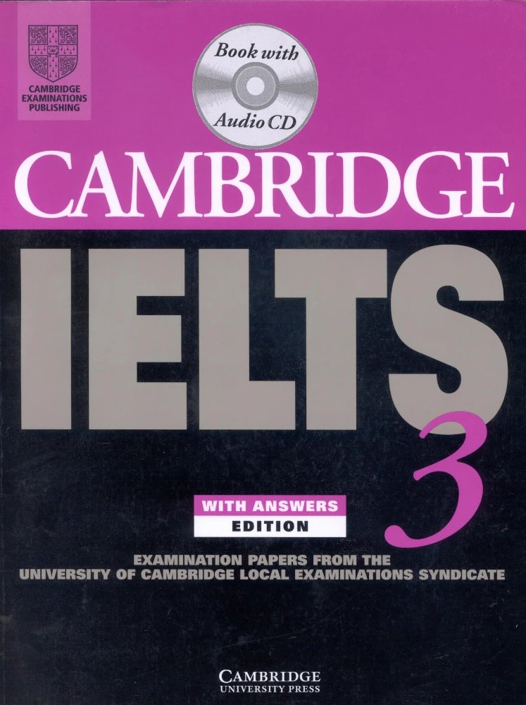 کتاب Cambridge IELTS 3 (کتاب کمبریج آیلتس ۳) نسخه انگلیسی PDF