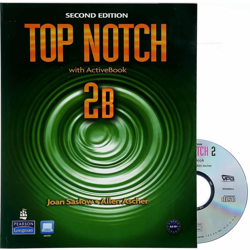 کتاب آموزشی تاپ ناچ ویرایش دوم Top Notch 2B+CD 2nd edition