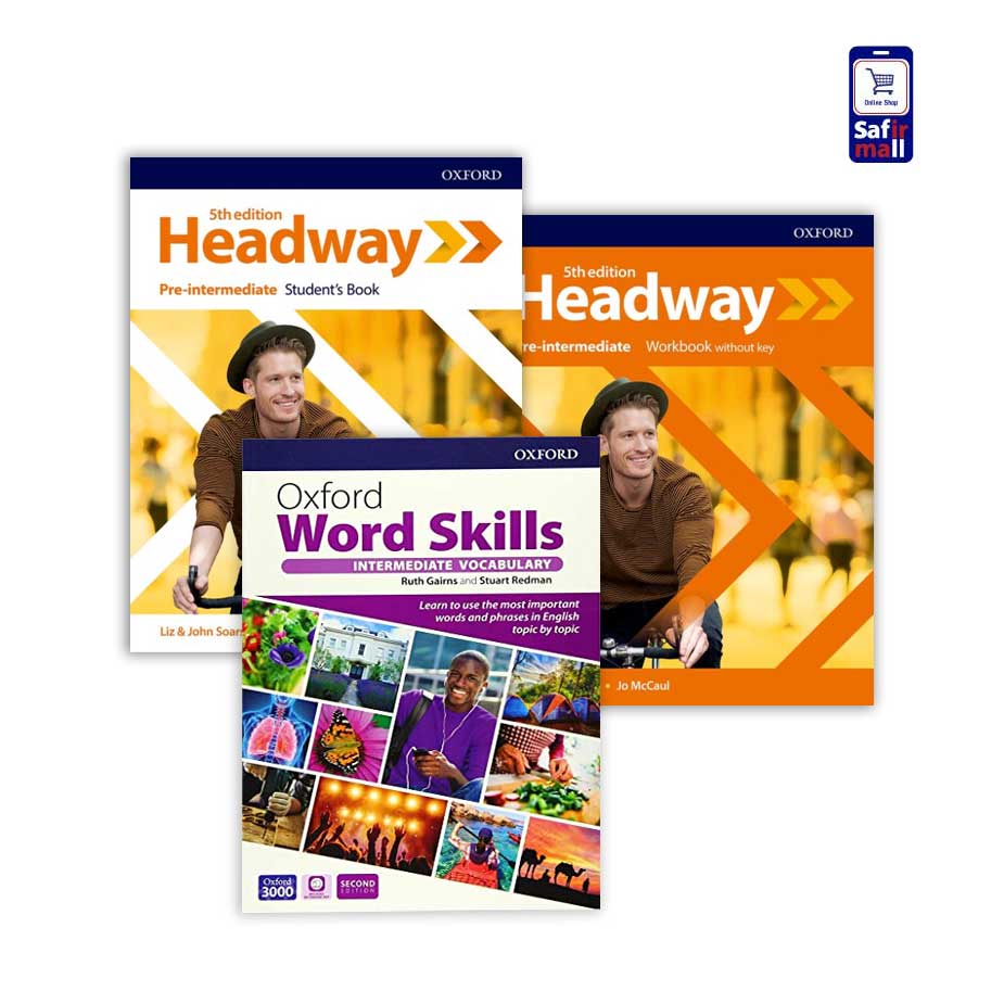 پک‌کتاب Headway(5th edition)–Pre-Intermediate+کتاب Oxford Word Skills Intermediate